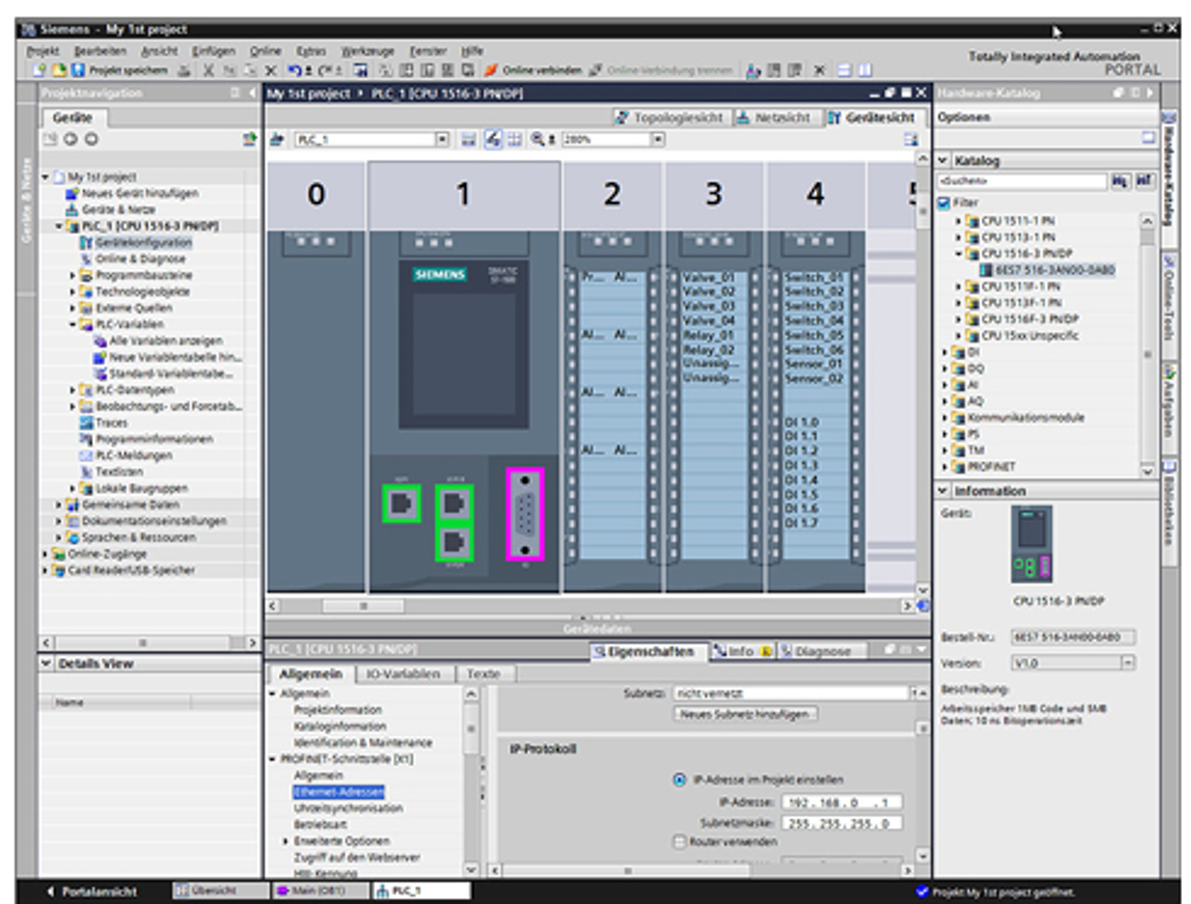 Screenshot einer Software Engineering Software